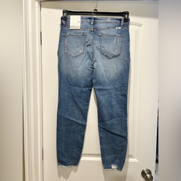 New NWT KanCan jeans distressed 13/30 high rise  ankle skinny - Picture 2 of 12
